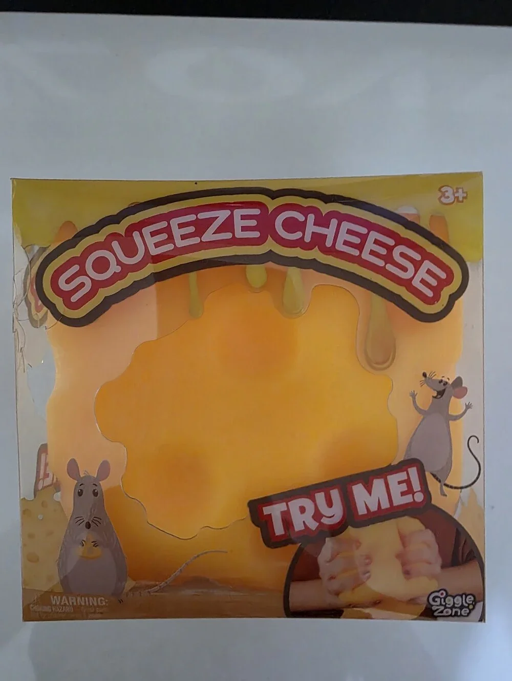 Squeeze Cheese Toy - Yellow